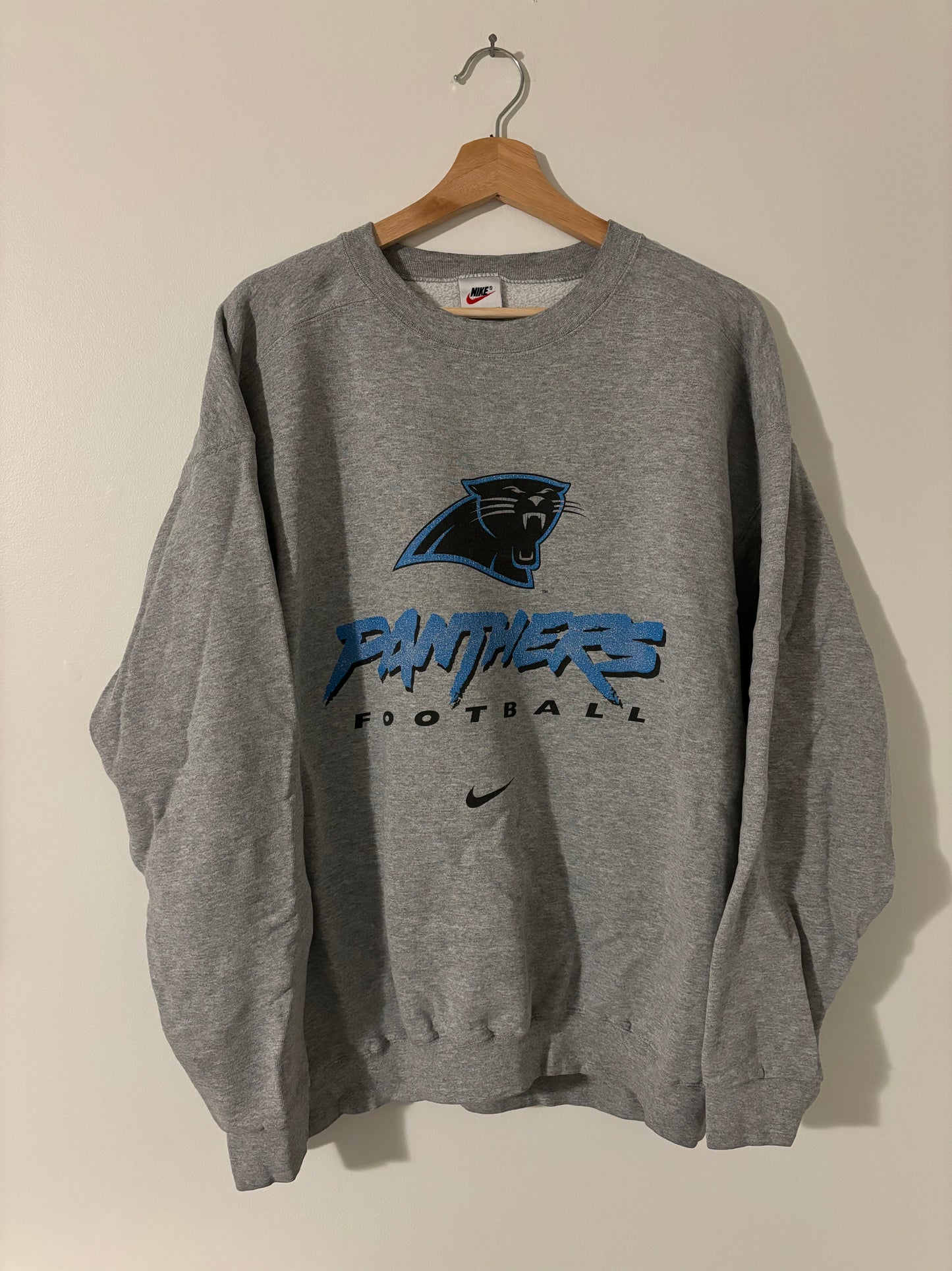 90s Carolina Panthers Nike Small Swoosh Crewneck