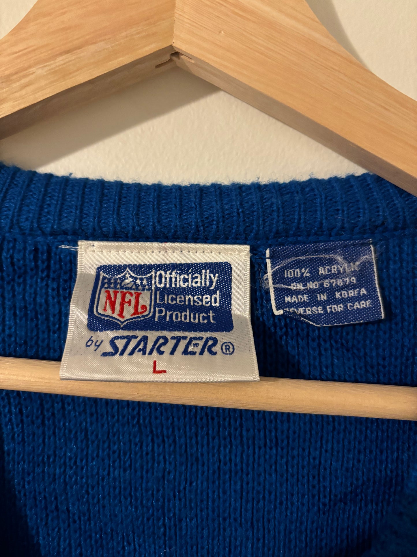 Vintage New York Giants Starter Knit Sweater