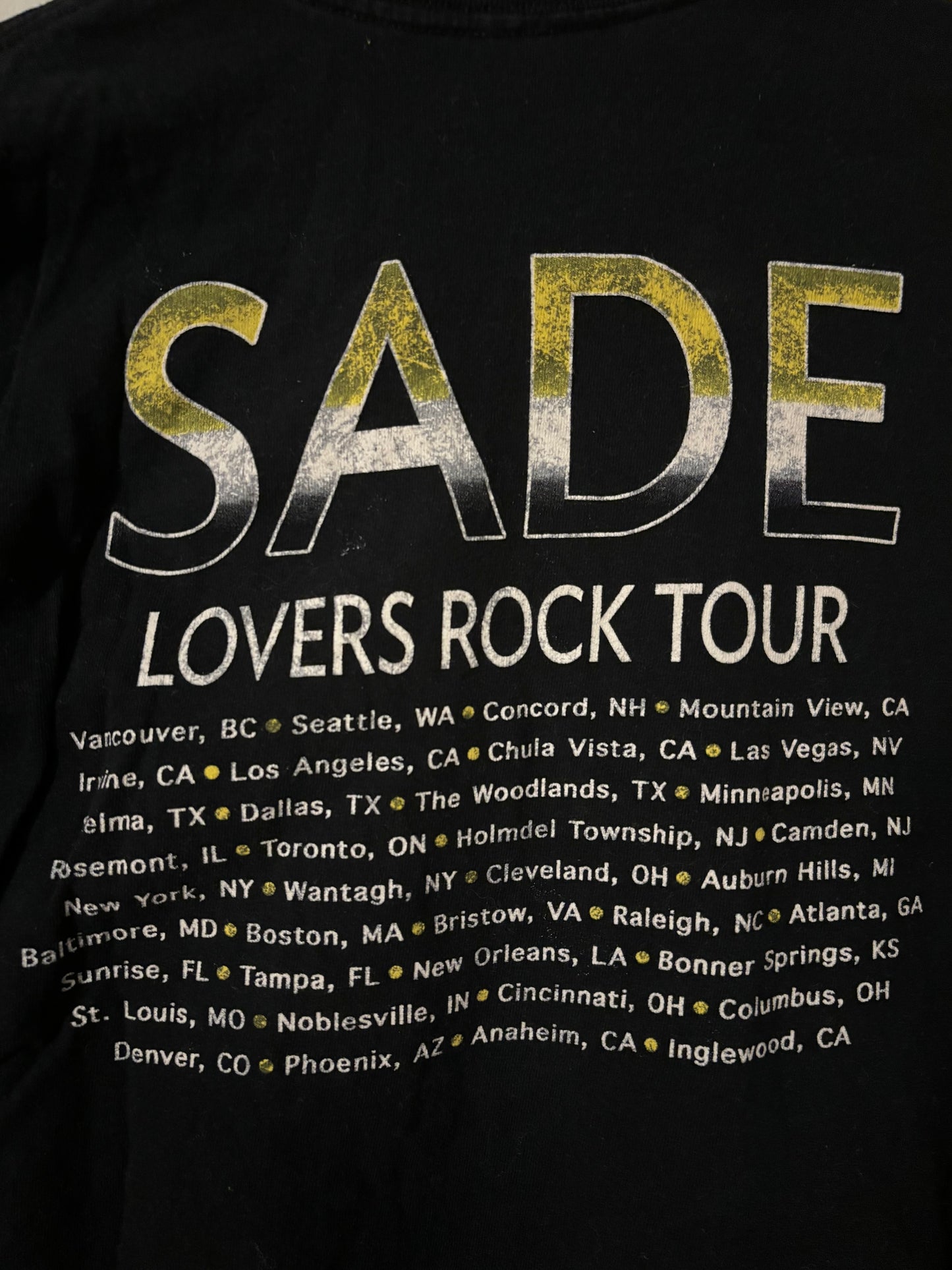 2000s Sade Lovers Rock Tour Tee