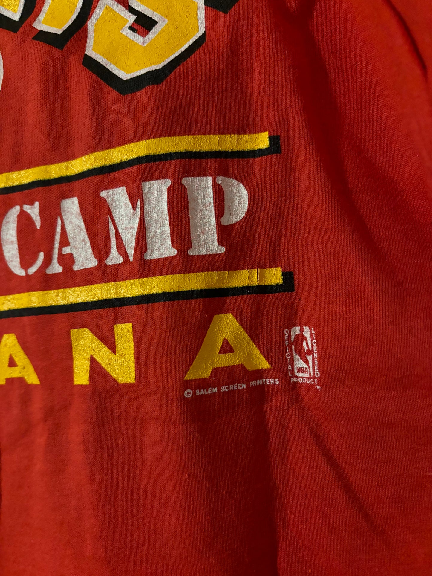 Vintage NBA 76ers and Pacers Training Camp Tee