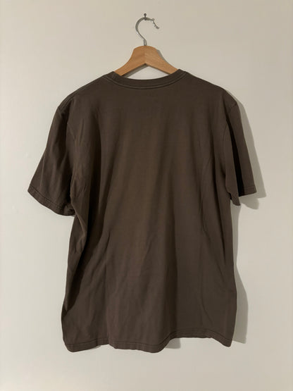 Brown Nike Small Swoosh Tee