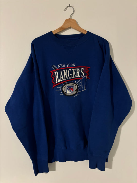 New York Rangers Royal Blue Crewneck