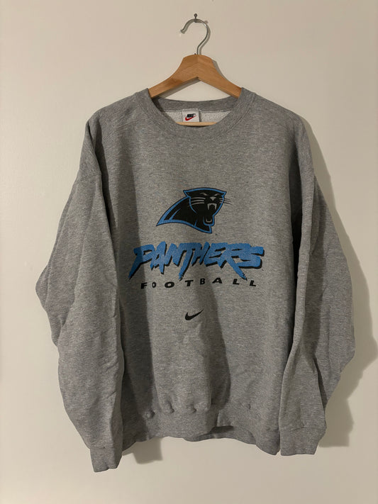 90s Carolina Panthers Nike Small Swoosh Crewneck