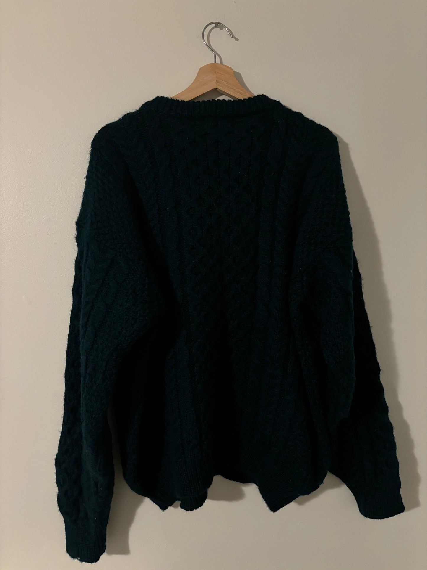 Vintage LL Bean Wool Fishermans Knit Sweater