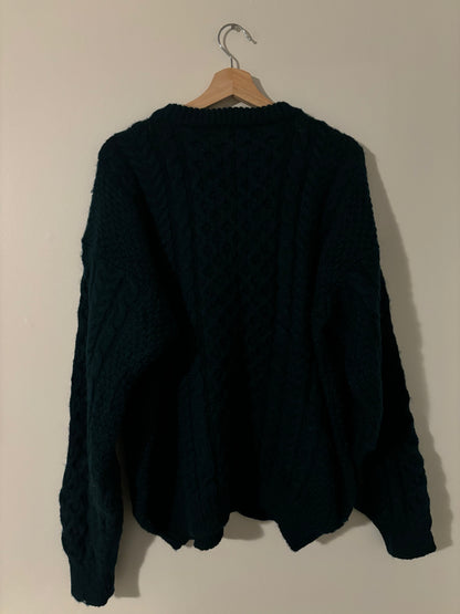 Vintage LL Bean Wool Fishermans Knit Sweater