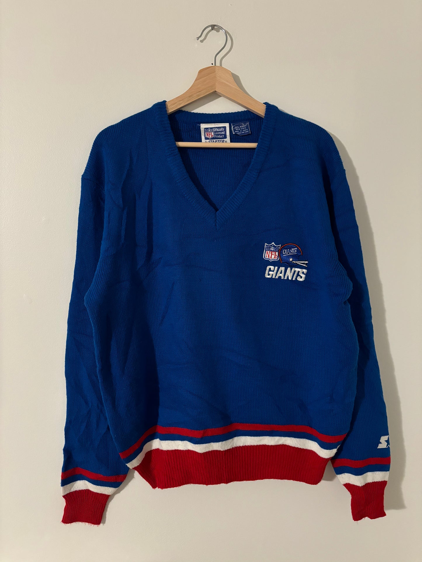 Vintage New York Giants Starter Knit Sweater