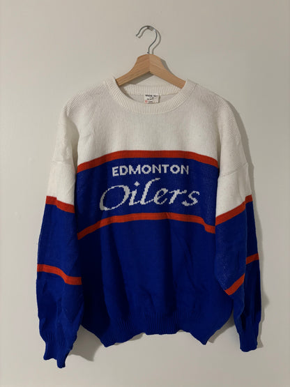 Vintage Edmonton Oilers Knit Sweater