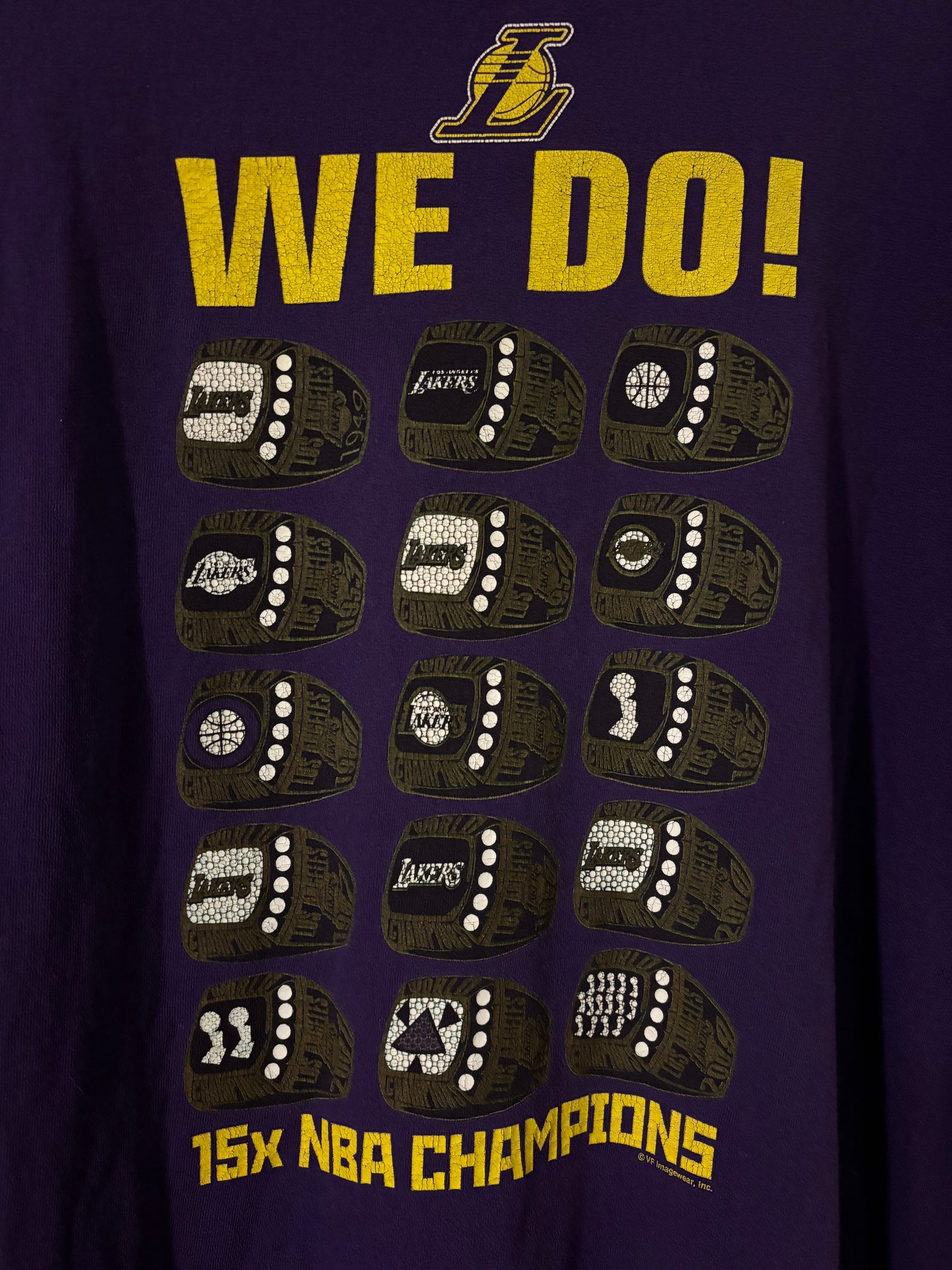 2000s Los Angeles Lakers Rings Tee