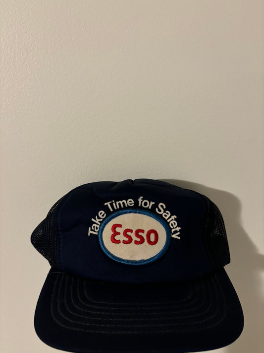 1980s Vintage Esso Gas Trucker Hat