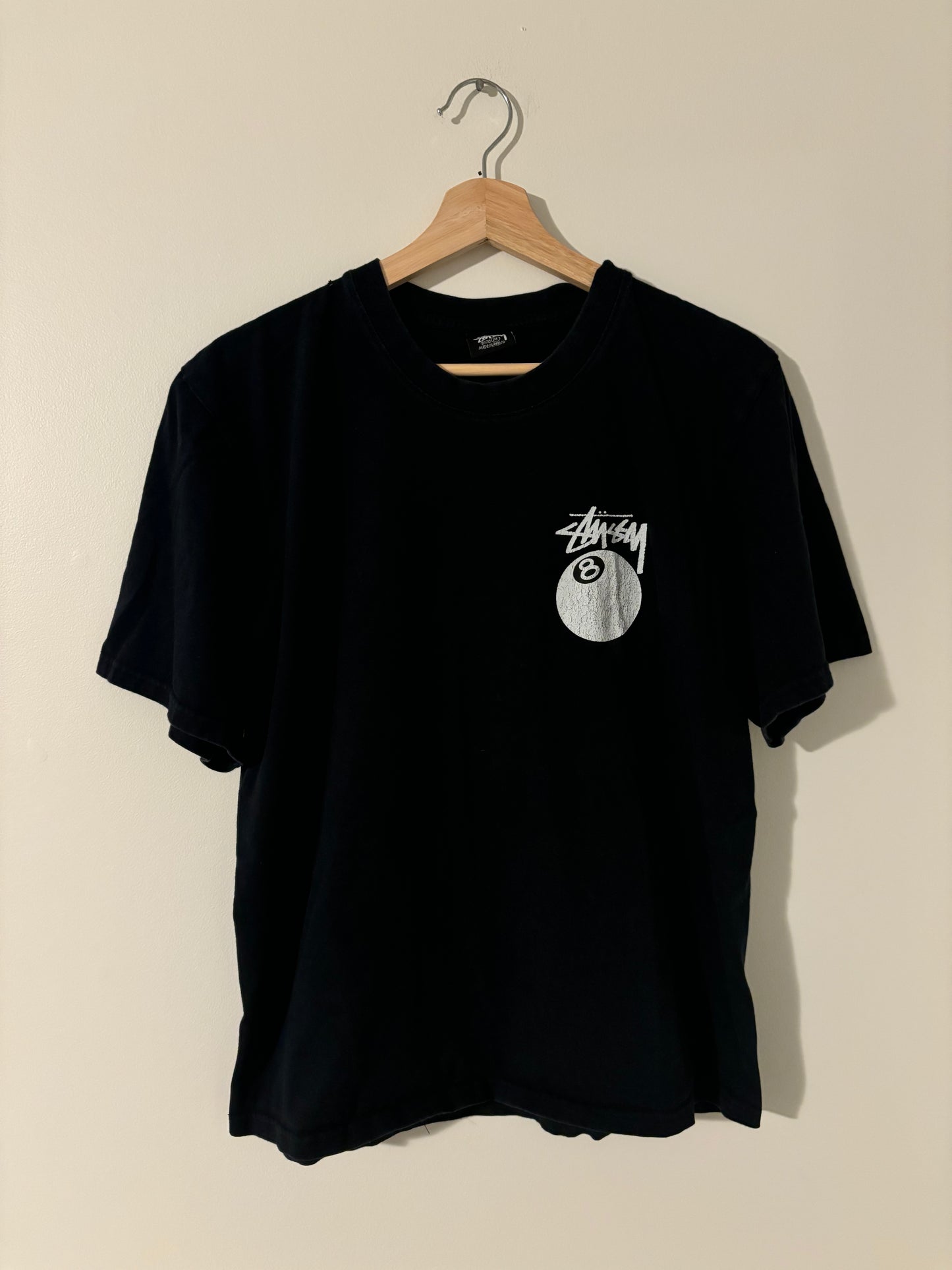 Vintage Stussy 8 Ball Billiards Tee