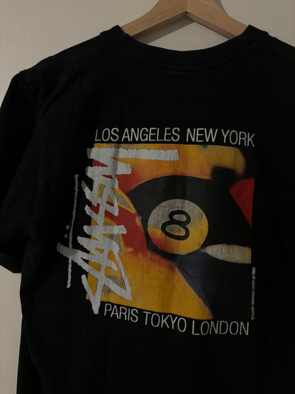 Vintage Stussy 8 Ball Billiards Tee
