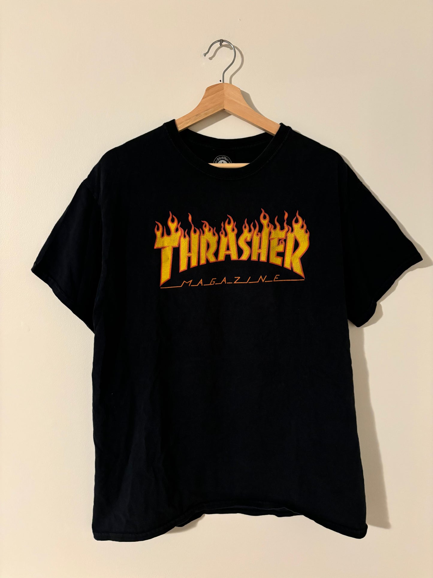Black Thrasher Flames Tee