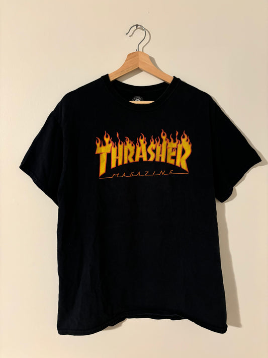 Black Thrasher Flames Tee