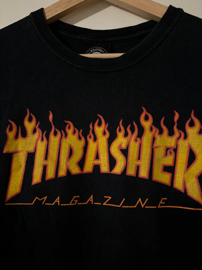 Black Thrasher Flames Tee